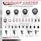 Service Caster 4'' Black Poly Swivel 1-1/2'' Expanding Stem Caster with Brake SCC-EX20S414-PPUB-BLK-PLB-112 - alternate 4